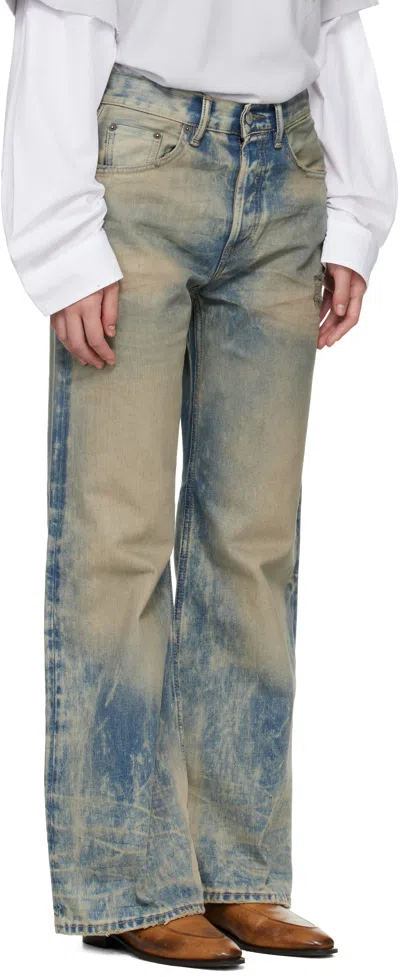 Acne Studios Blue 2021f Regular Fit Jeans In Multi