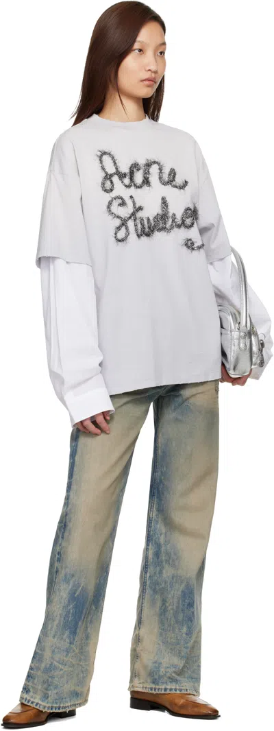 Acne Studios Blue 2021f Regular Fit Jeans In Multi