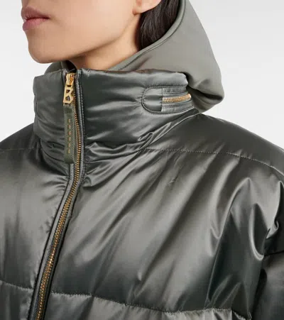 Bogner Down Ski Suit And Jacket Set In Gray