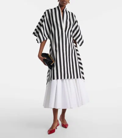 Jacquemus Womens Jacquard Medium Stripes Moisson Striped Cotton And Silk Tunic In Multi