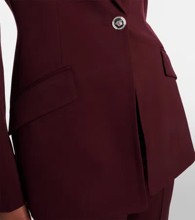 Versace Wool Blazer In Red