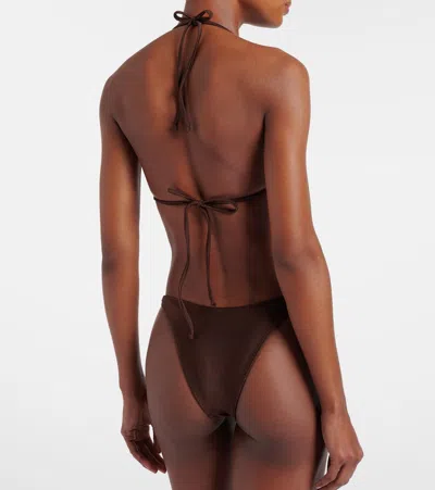 Same Starfish Bikini Top In Brown