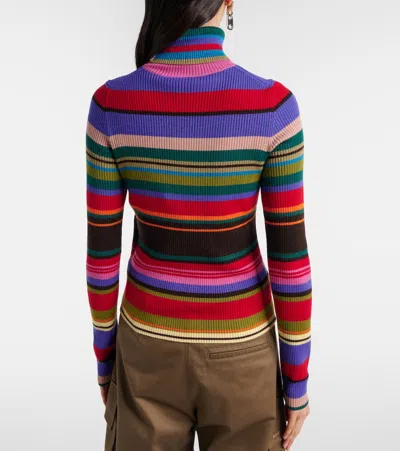 Acne Studios Wool Turtleneck Sweater In Multi