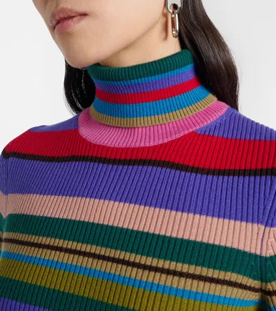 Acne Studios Wool Turtleneck Sweater In Multi