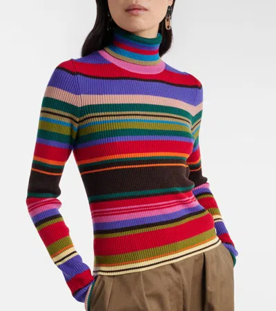 Acne Studios Wool Turtleneck Sweater In Multi