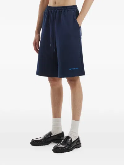 Off Duty Pine Drawstring Shorts In Blue