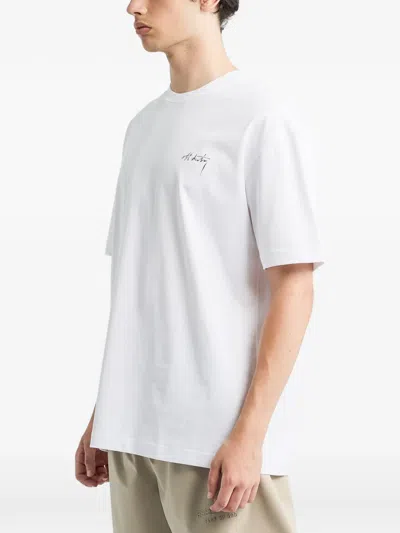 Off Duty Cherry White T-shirt In White