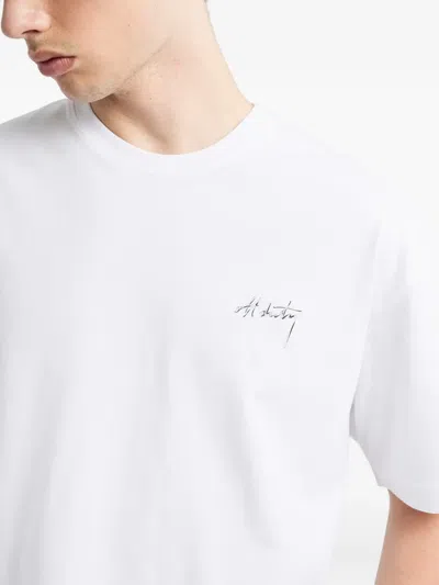 Off Duty Cherry White T-shirt In White