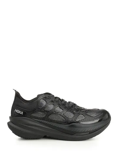 Hoka One One Mach X Caged Sneakers In Black
