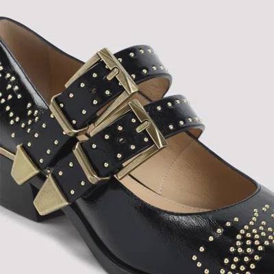 Chloé Chloe Elegant Pumps With Leather Construction And 4cm Heel Height In Black