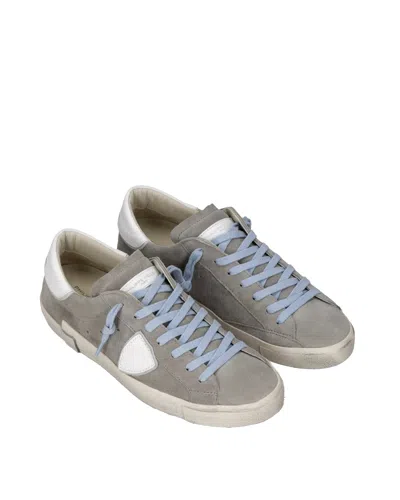Philippe Model Low-top Casual Sports Shoes In Gray