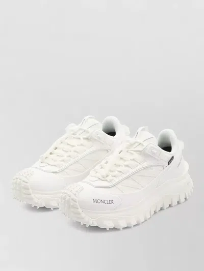 Moncler Waterproof Trailgrip Gtx Sneakers With Carbon Fiber In White