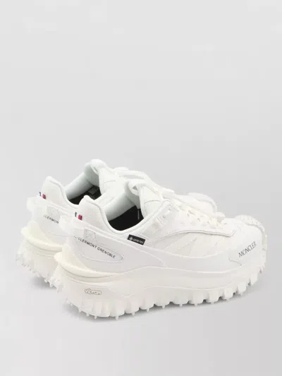 Moncler Waterproof Trailgrip Gtx Sneakers With Carbon Fiber In White