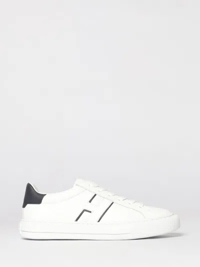 Hogan Low-top Leather Sneakers With Minimalist Design And Distinctive Detailing In White