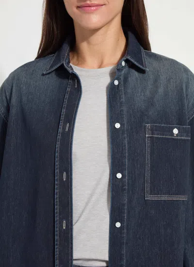 Lyssé Lysse Cassidy Denim Shacket In Blue