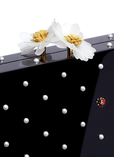 Shop Charlotte Olympia 'fresh Pandora' Pearl Ladybug Embellished Perspex Clutch