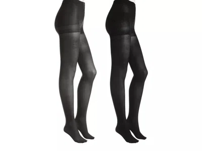 Hue Control Top Tights 2 Pack In Multi