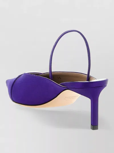 Tom Ford Julianne Slingback Pumps Pointed Toe Kitten In Blue