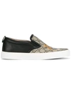 Gucci Gg Supreme Tiger-print Low-top Trainers In Beige