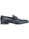 Ferragamo Men's Grandioso Calfskin Leather Loafers With Double Gancini Bit - 100% Exclusive In Blue Leather