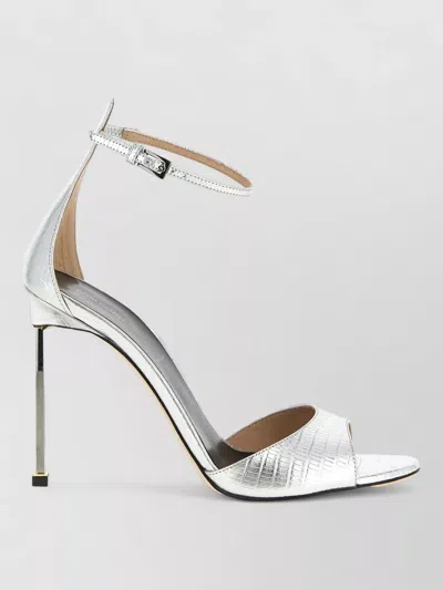 Tom Ford Women Silver Leather Heels, 7.5 Luxury Pumps & Heels For Women Darveys In Gray