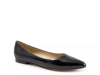 Trotters Extra Wide Width Estee Flat In Black