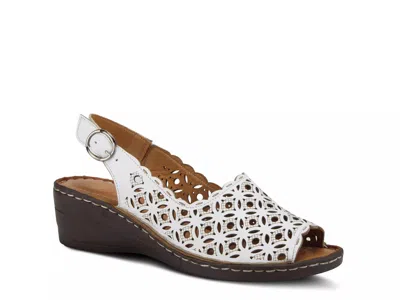 Spring Step Belizana Wedge Sandal In White
