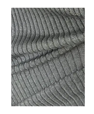 Brunello Cucinelli Rib Metallic Pullover In Gray