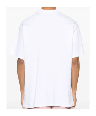 Msgm Logo-printed Crewneck T-shirt In White