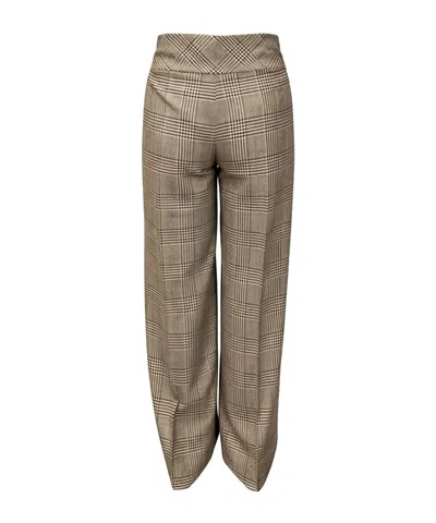 D Exterior Plaid Pattern Casual Pants In Multi