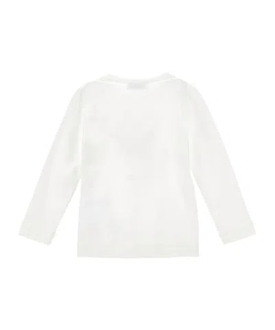 Monnalisa T-shirt St.lovers Jersey Jersey Cotone Stretch In White