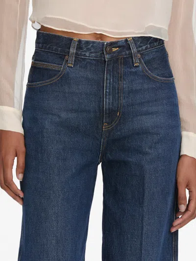 Frame Cuffed Jeans In Blue