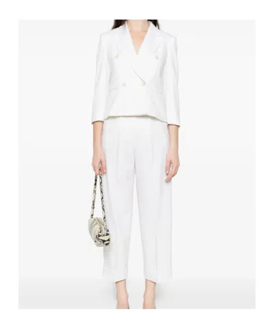 Max Mara Double-breasted Jacket In White