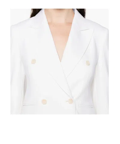 Max Mara Double-breasted Jacket In White
