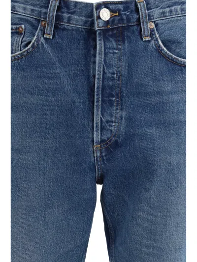 Agolde Five-pocket Jeans In Blue