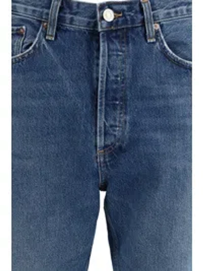 Agolde Five-pocket Jeans In Blue