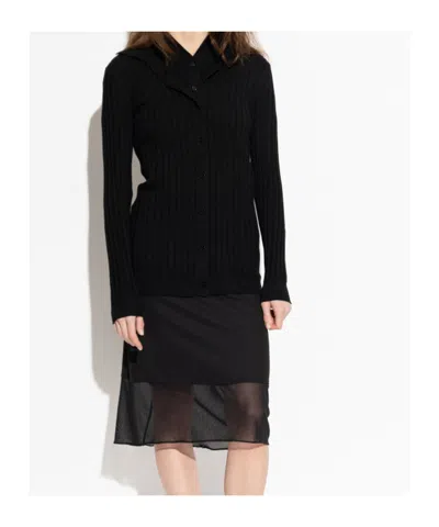 Iro Mesh-panel Skirt In Black