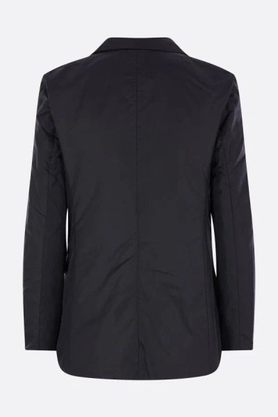 Aspesi Single-button Quilted Jacket In Black