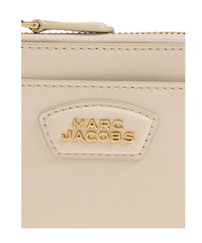 Marc Jacobs Everyday Top Zip Leather Wallet In Neutral