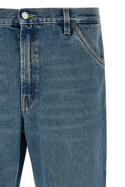 Prada Belt Loop Jeans In Blue