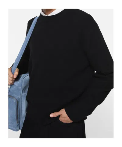 Acne Studios Crew-neck Sweater In Black