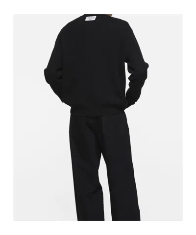 Acne Studios Crew-neck Sweater In Black