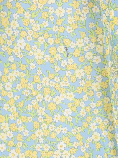 Prada Patterned Skirt In Green