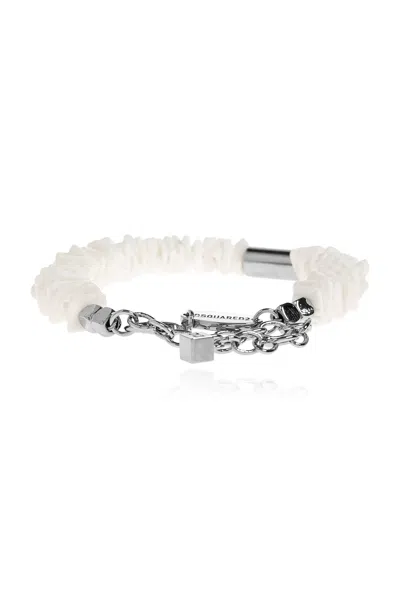 Dsquared2 Engraved Logo Bracelet In Multi