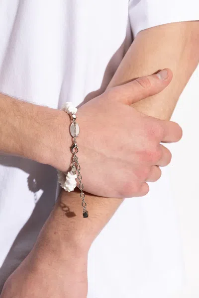 Dsquared2 Engraved Logo Bracelet In Multi