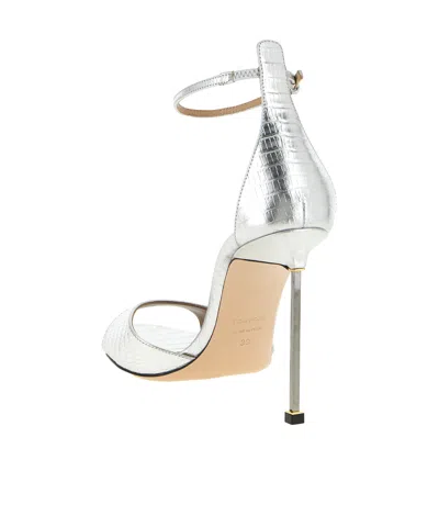 Tom Ford Women Silver Leather Heels, 7.5 Luxury Pumps & Heels For Women Darveys In White