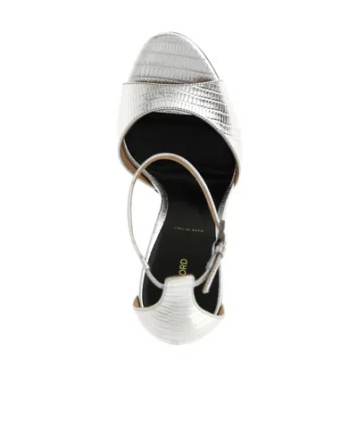 Tom Ford Women Silver Leather Heels, 7.5 Luxury Pumps & Heels For Women Darveys In White