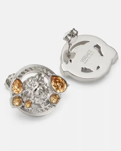 Versace Medusa Stud Earrings In Multi