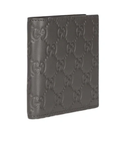 Gucci Gg Emblem Embossed Wallet In White