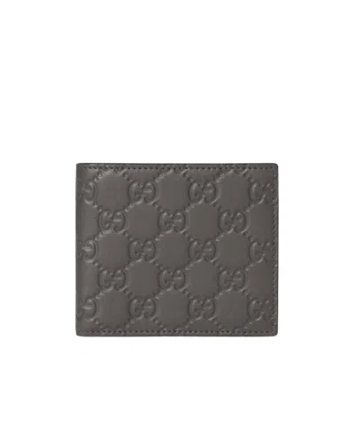 Gucci Gg Emblem Embossed Wallet In White